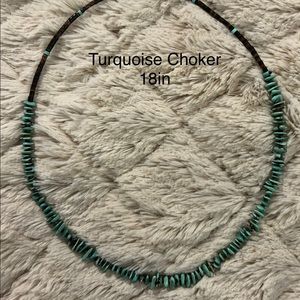 Beautiful Turquoise Choker 18in